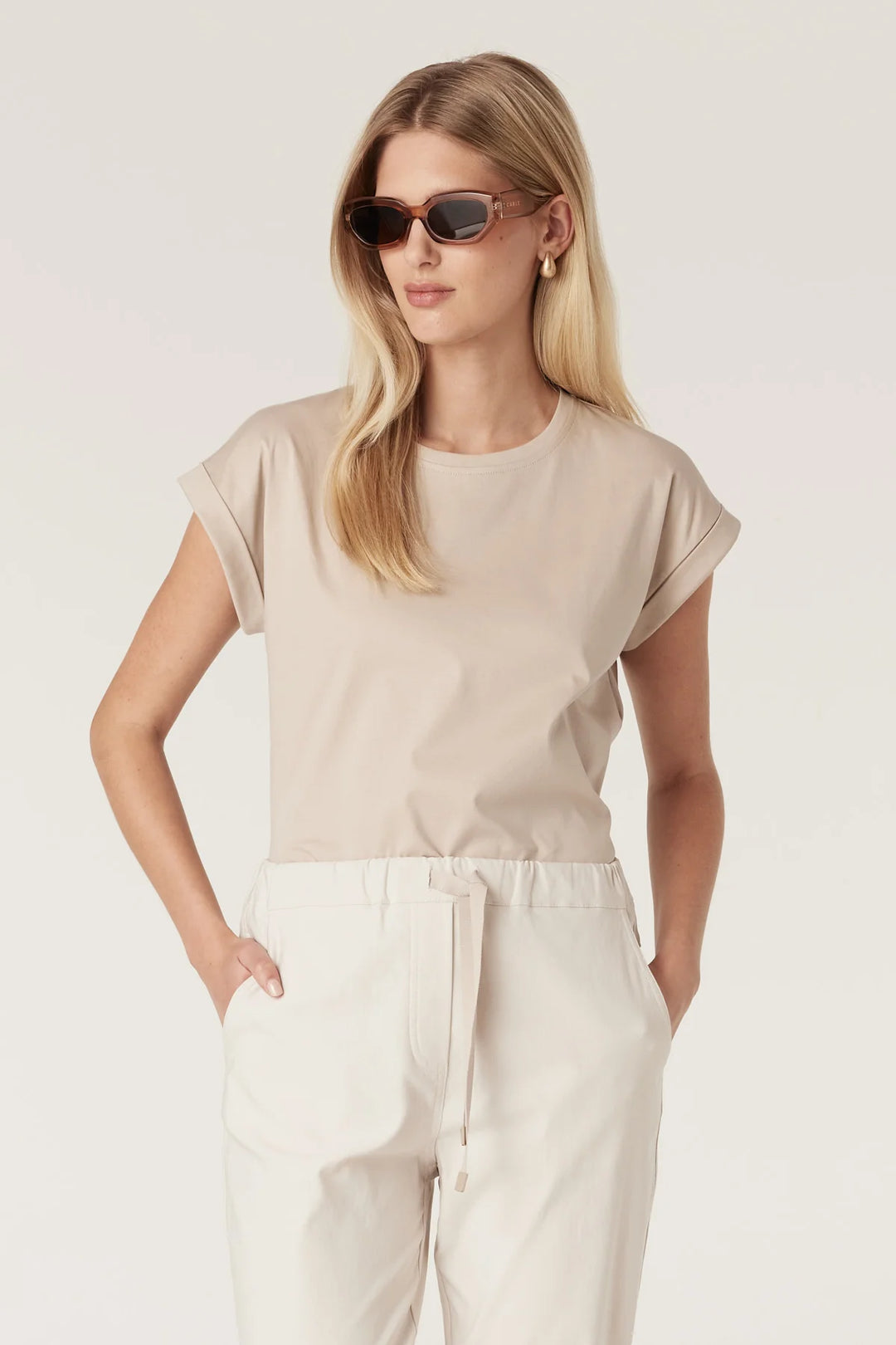 Cable | Pima Tee | Stone
