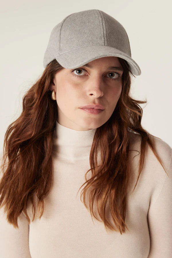 Cable | Wool Cashmere Cap | Grey Marle