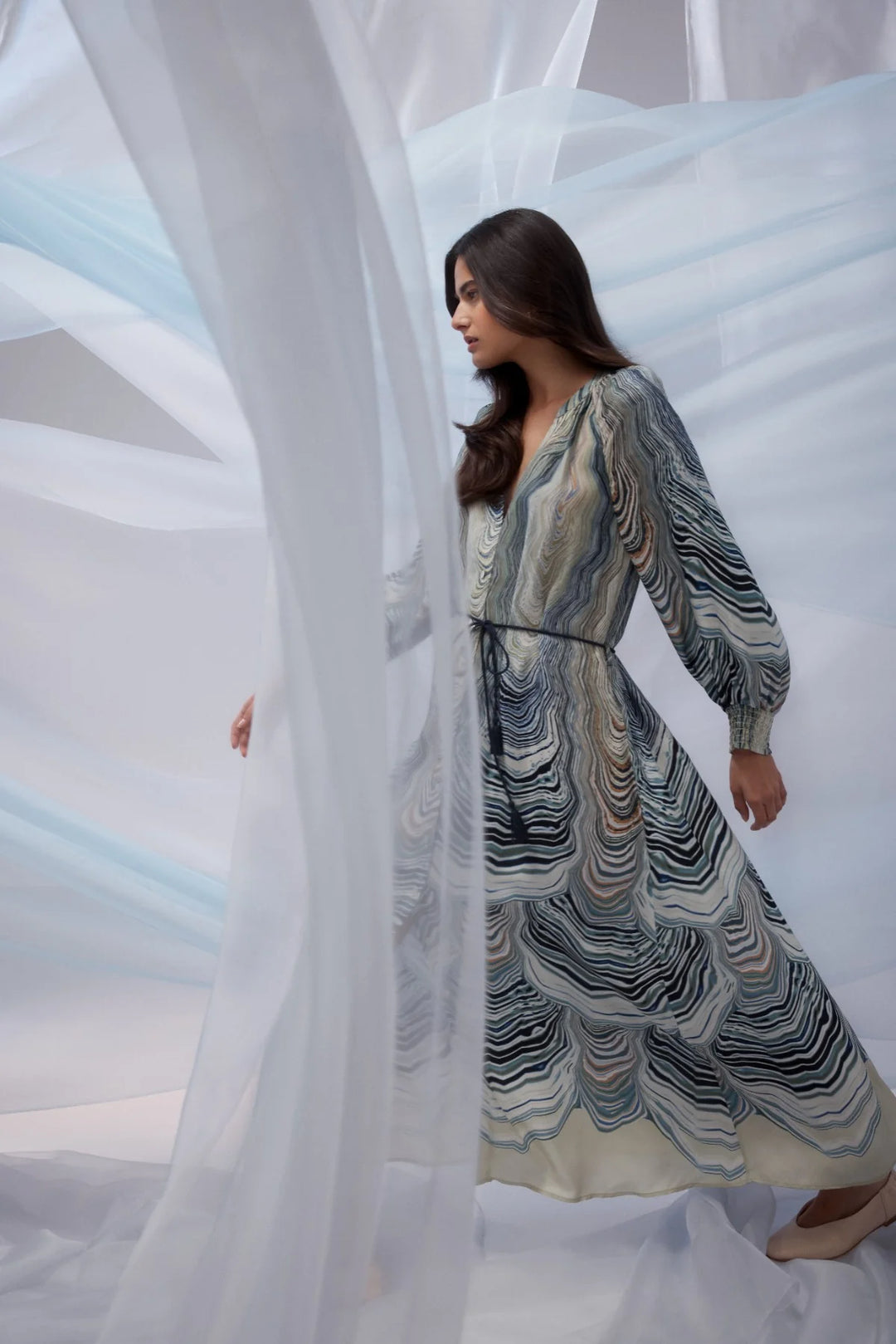 Cable | Maxime Dress | Shell Print