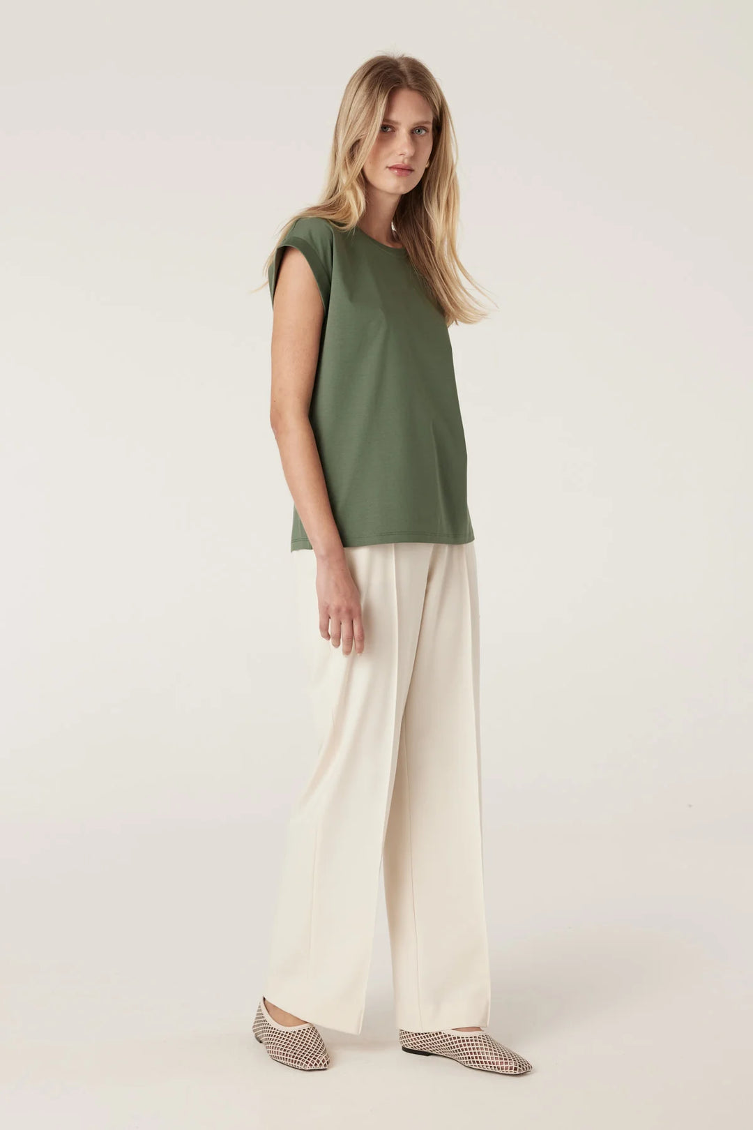 Cable | Pima Tee | Khaki