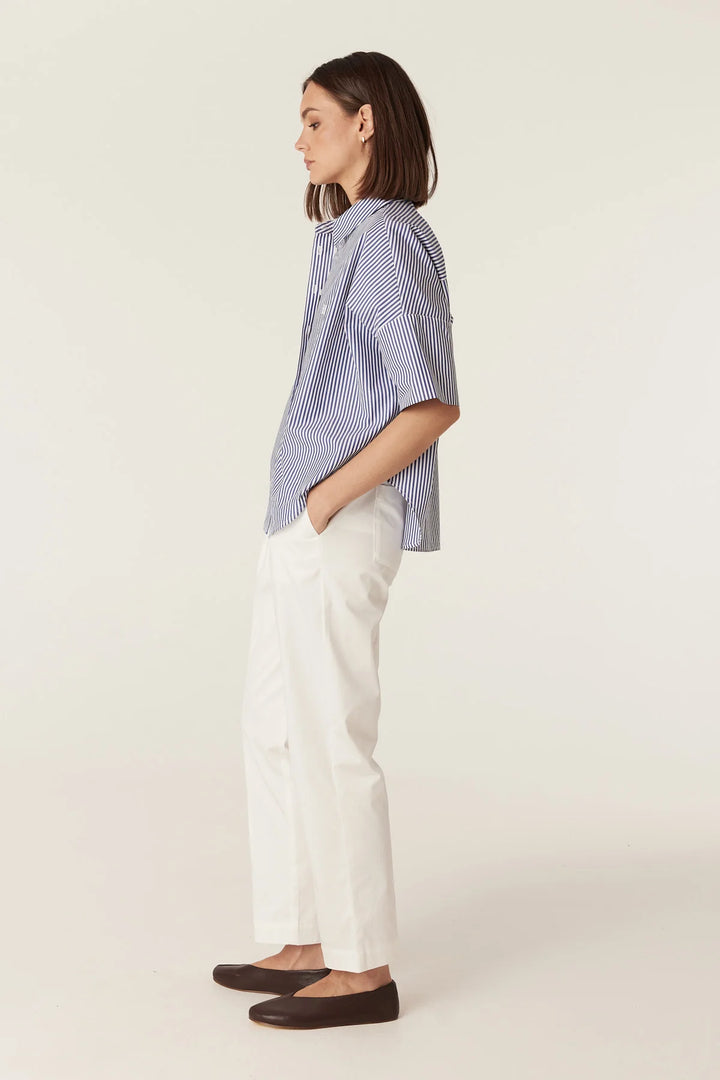 Cable | Cove Boxy Shirt | Blue Stripe