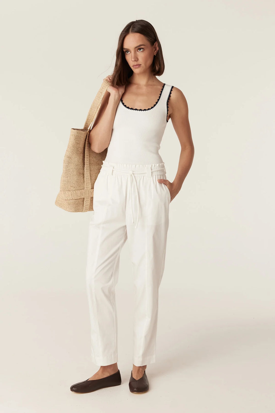 Cable | Portsea Pant | White