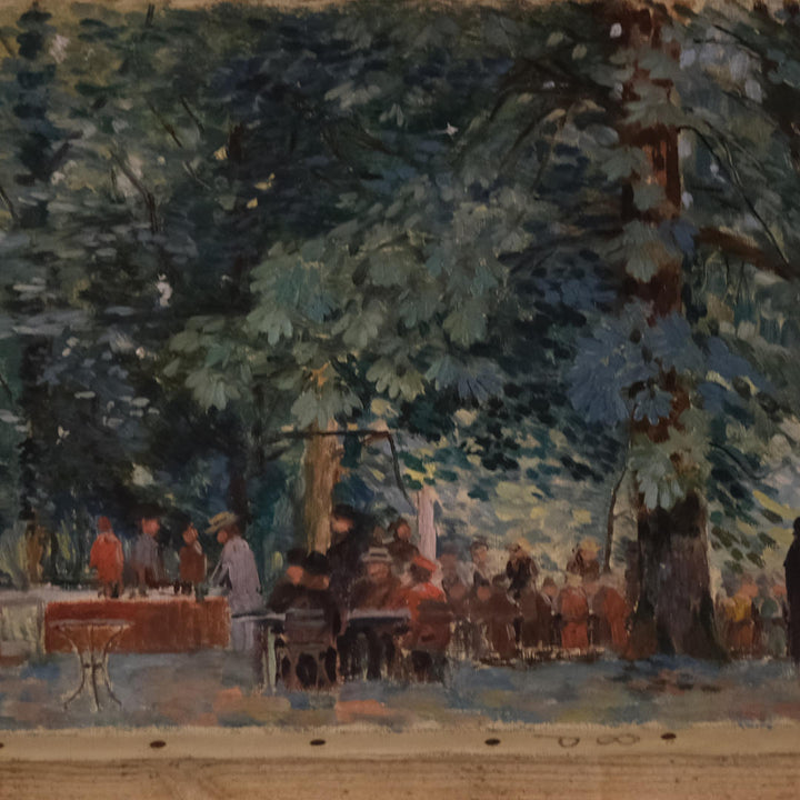 French Jardin Painting on unframed canvas | Rouen | France