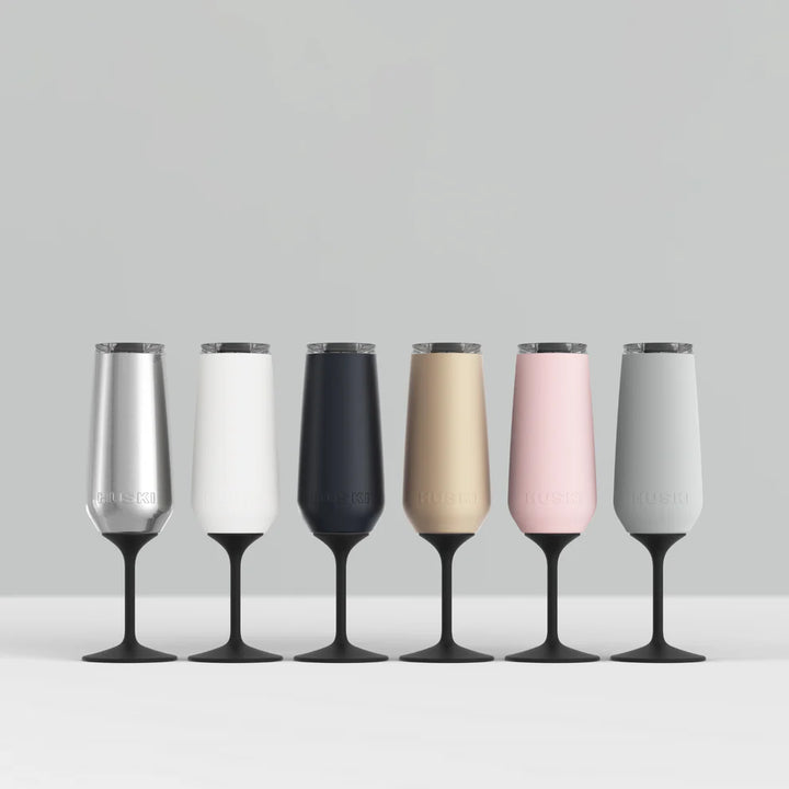 Huski | Champagne Flute | White