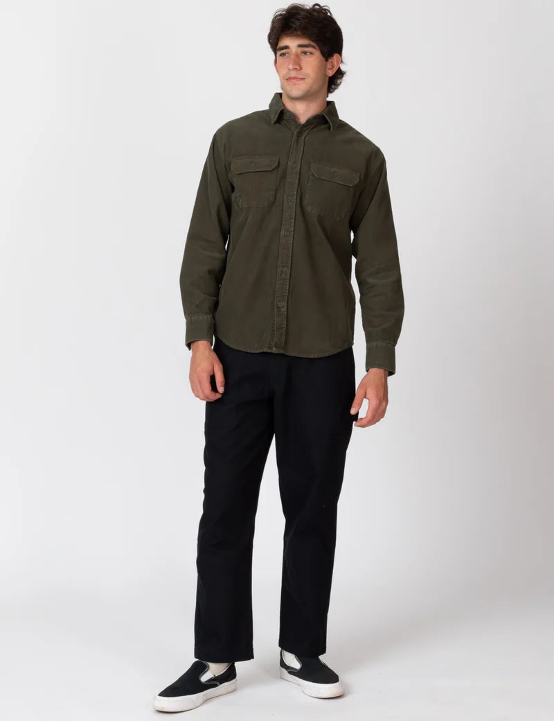 Simple | Sawyer Cord Long Sleeve Shirt | Fade Army