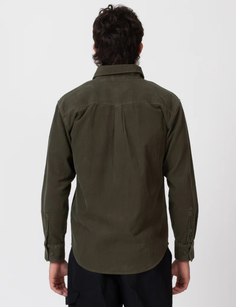 Simple | Sawyer Cord Long Sleeve Shirt | Fade Army
