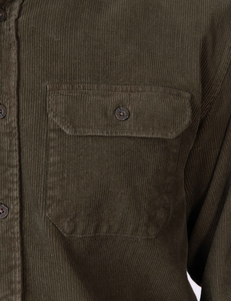 Simple | Sawyer Cord Long Sleeve Shirt | Fade Army