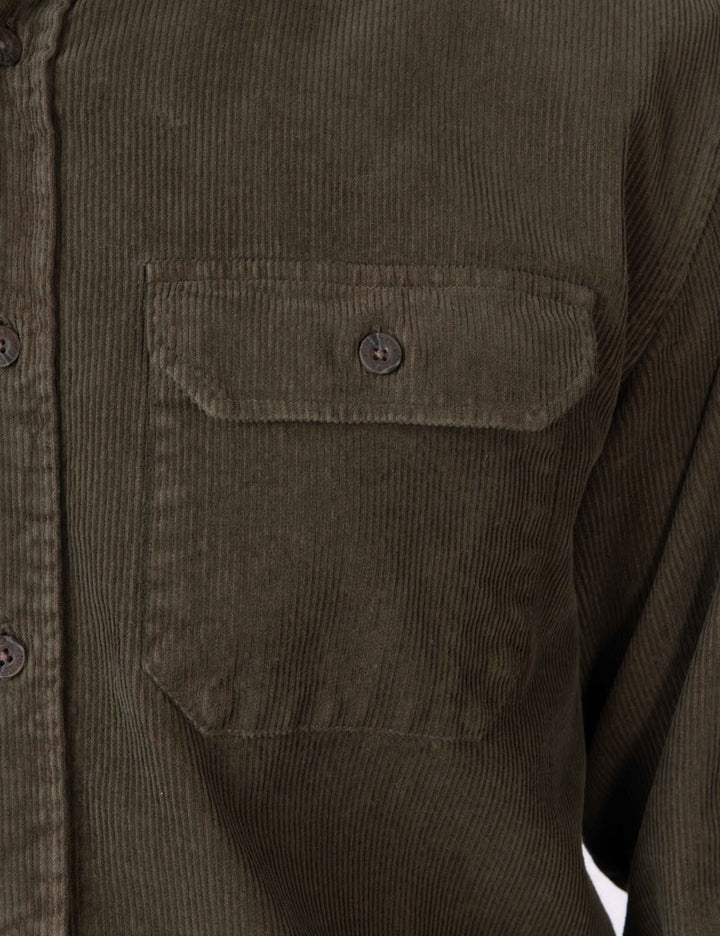 Simple | Sawyer Cord Long Sleeve Shirt | Fade Army