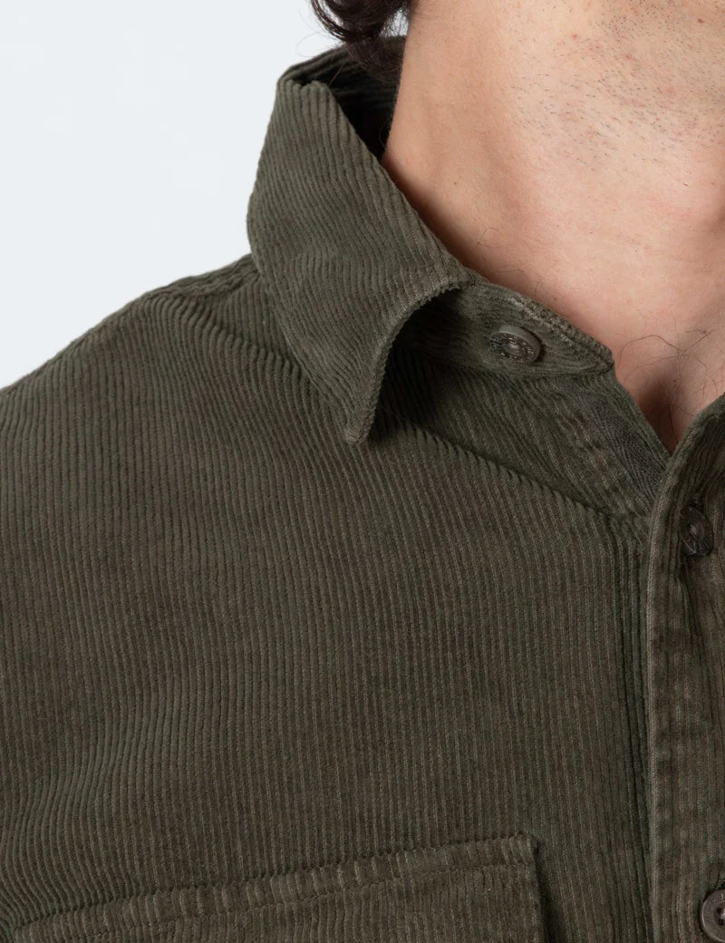 Simple | Sawyer Cord Long Sleeve Shirt | Fade Army