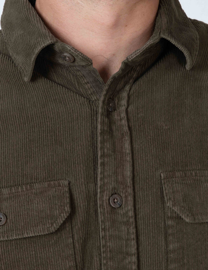 Simple | Sawyer Cord Long Sleeve Shirt | Fade Army