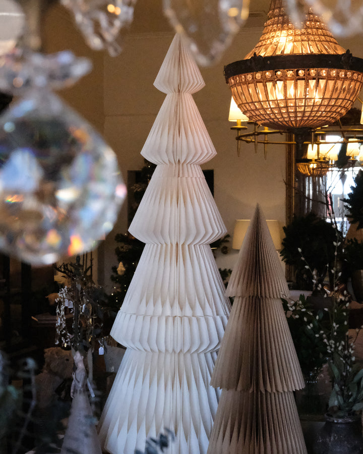 Evergreen Standing Paper Tree | Off-White | 160cm