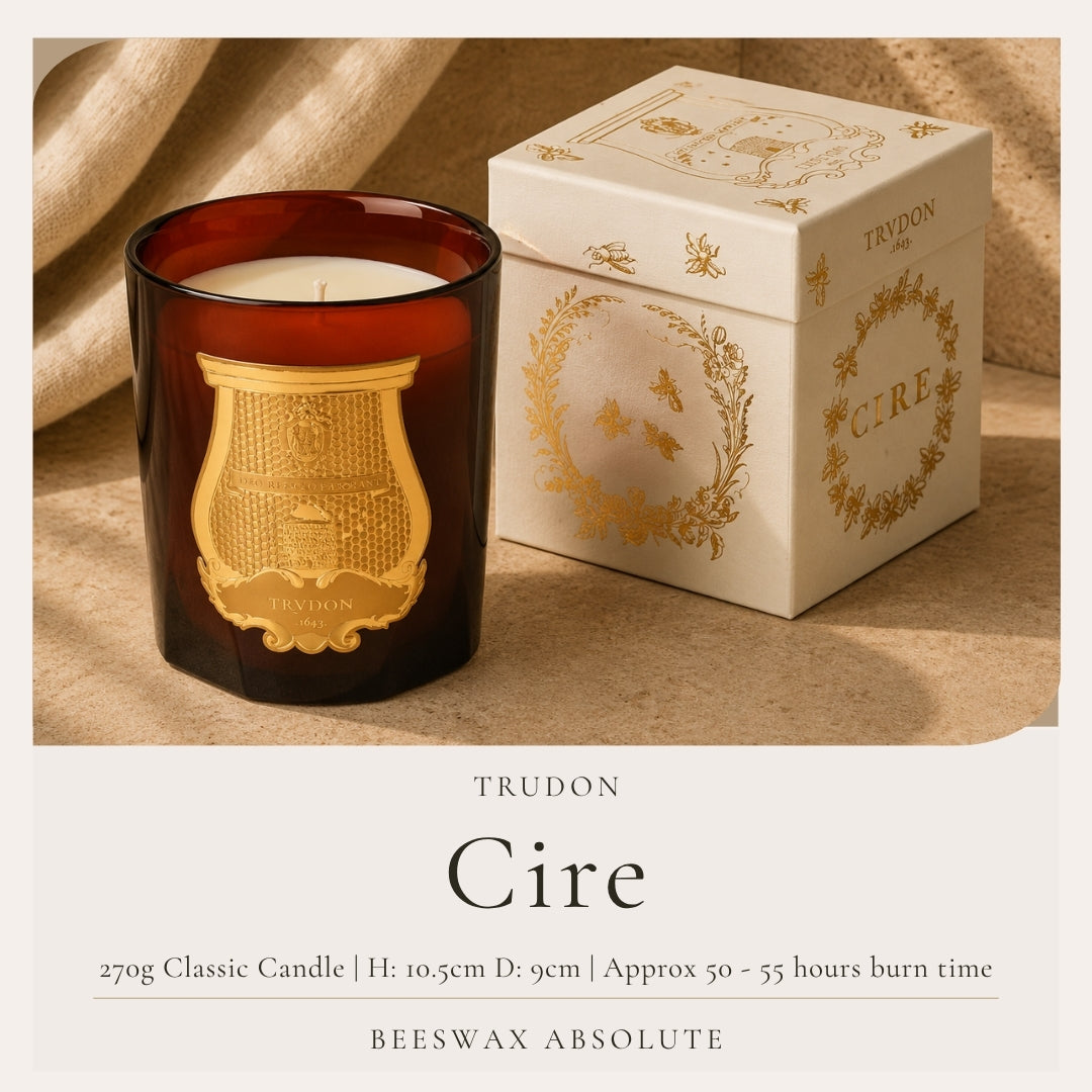 Trudon Cire Classic Candle | 270g | Beeswax Absolute