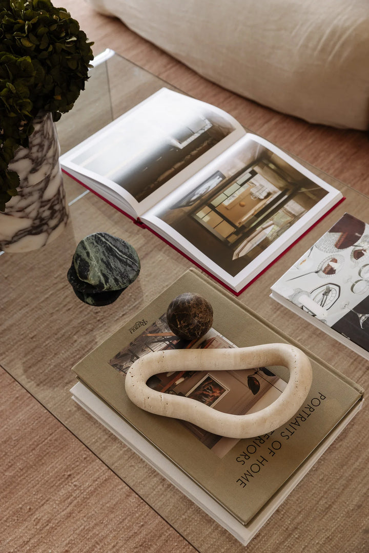Sphere Marble Table Sculpture | Small | Brown Emperador | 7cm D