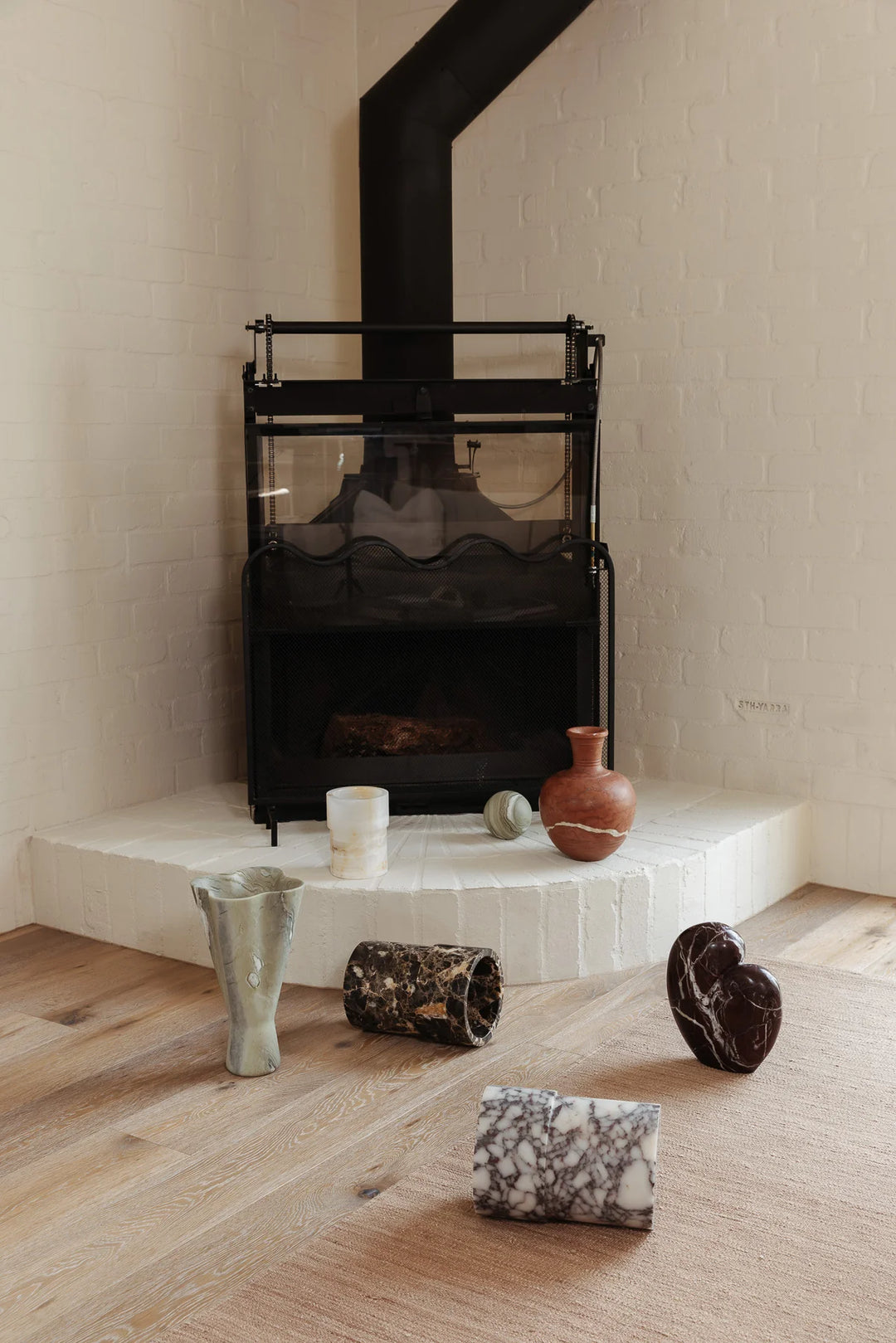 Embracement Large Vessel / Holder | Verde Green Marble