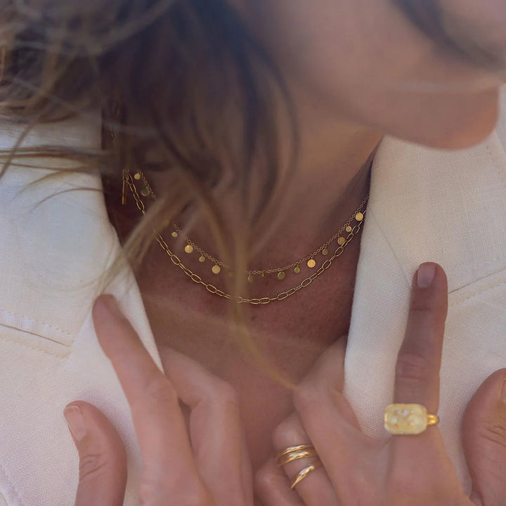 Coin Choker | 18K Gold Plate