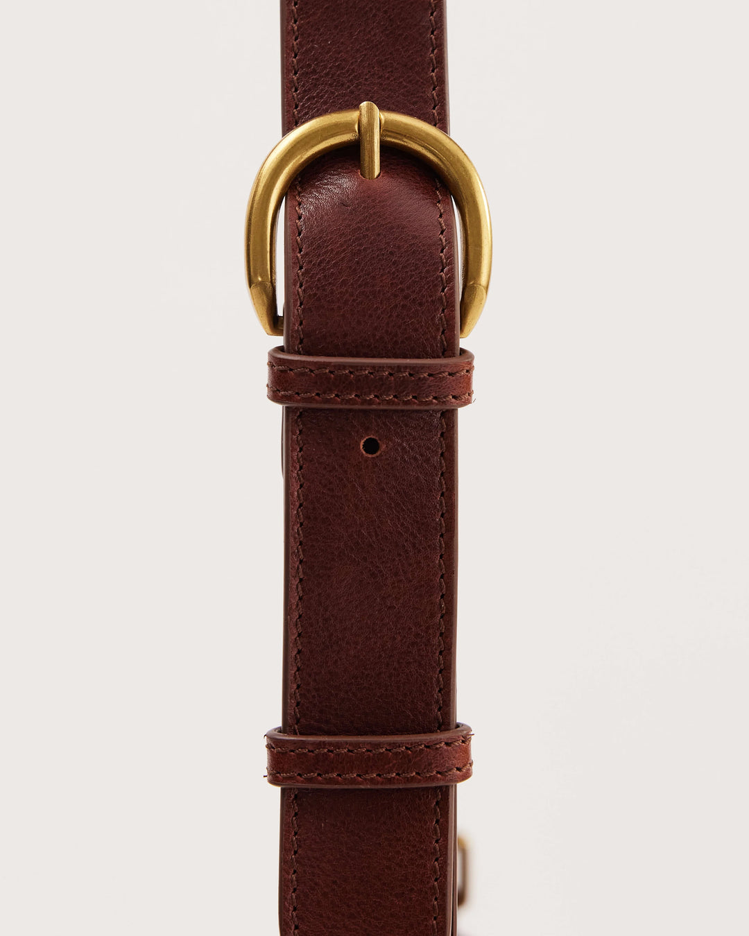 Juju | Crescent Leather Sling Handbag | Maple