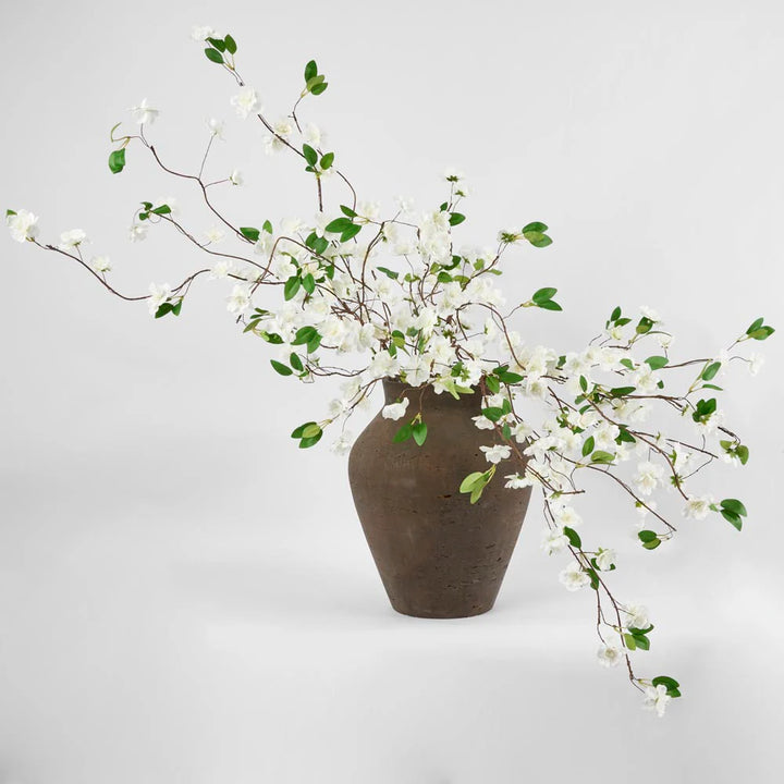 Classic Earthen Large Brown Vase | 32.5 x 32.5 x 40cm