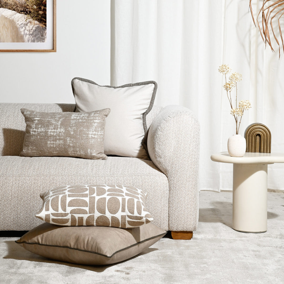 Cappucino Mohair Cushion & Insert | 57x57cm