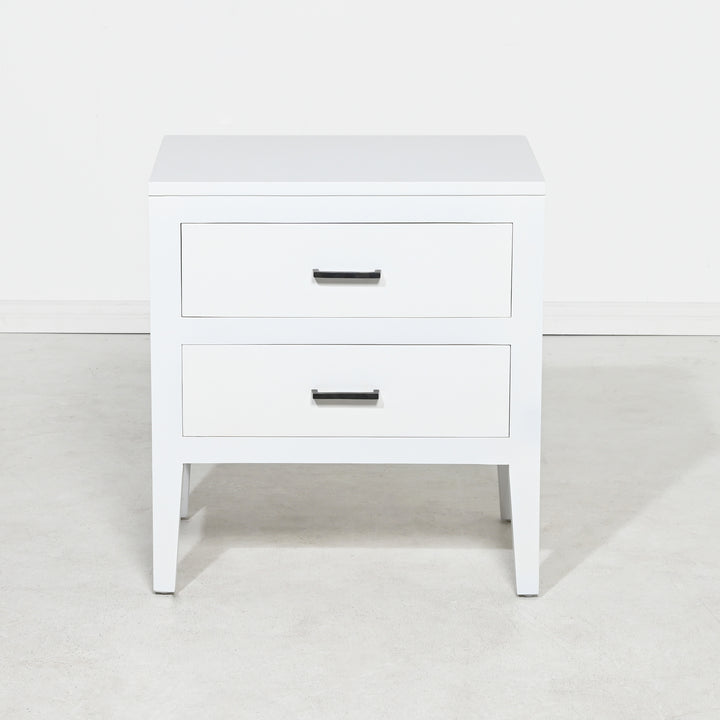 Turner Bedside Table | White |2 Drawers