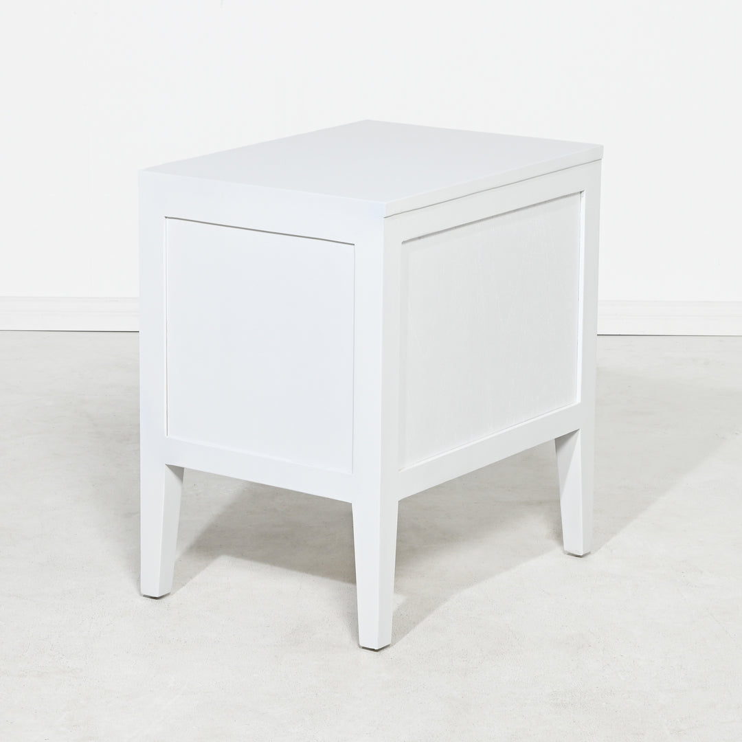 Turner Bedside Table | White |2 Drawers