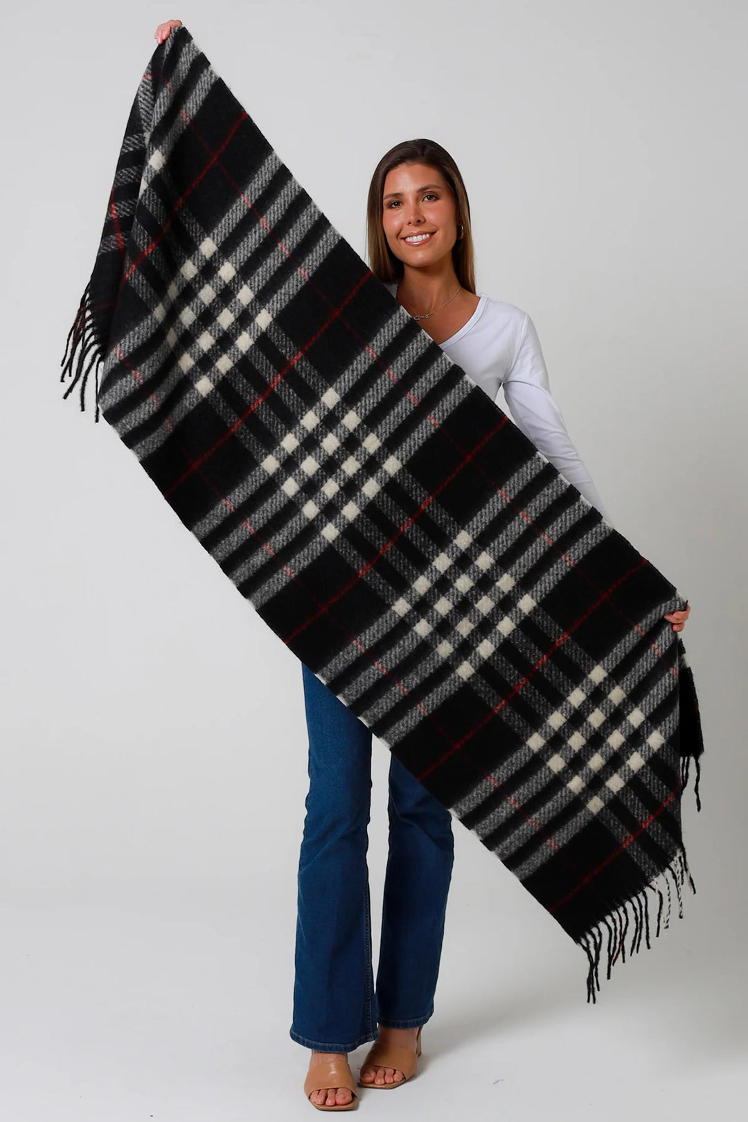 Tartan Check Scarf DN0157