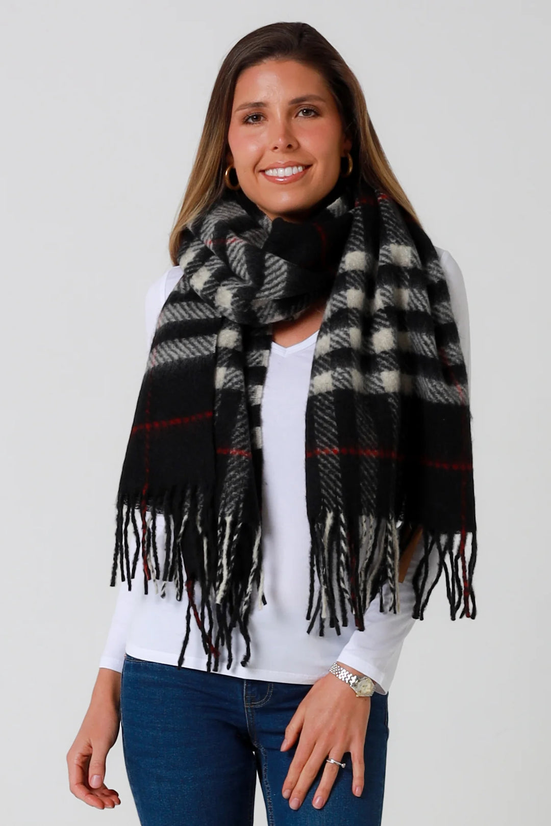 Tartan Check Scarf DN0157