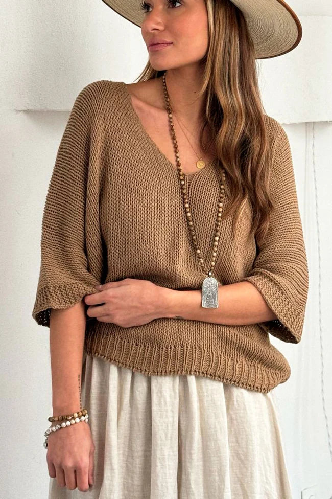 Bypias | Deia Cotton Jumper | Caramel