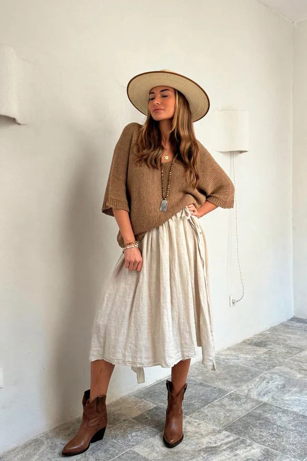 Bypias | Deia Cotton Jumper | Caramel