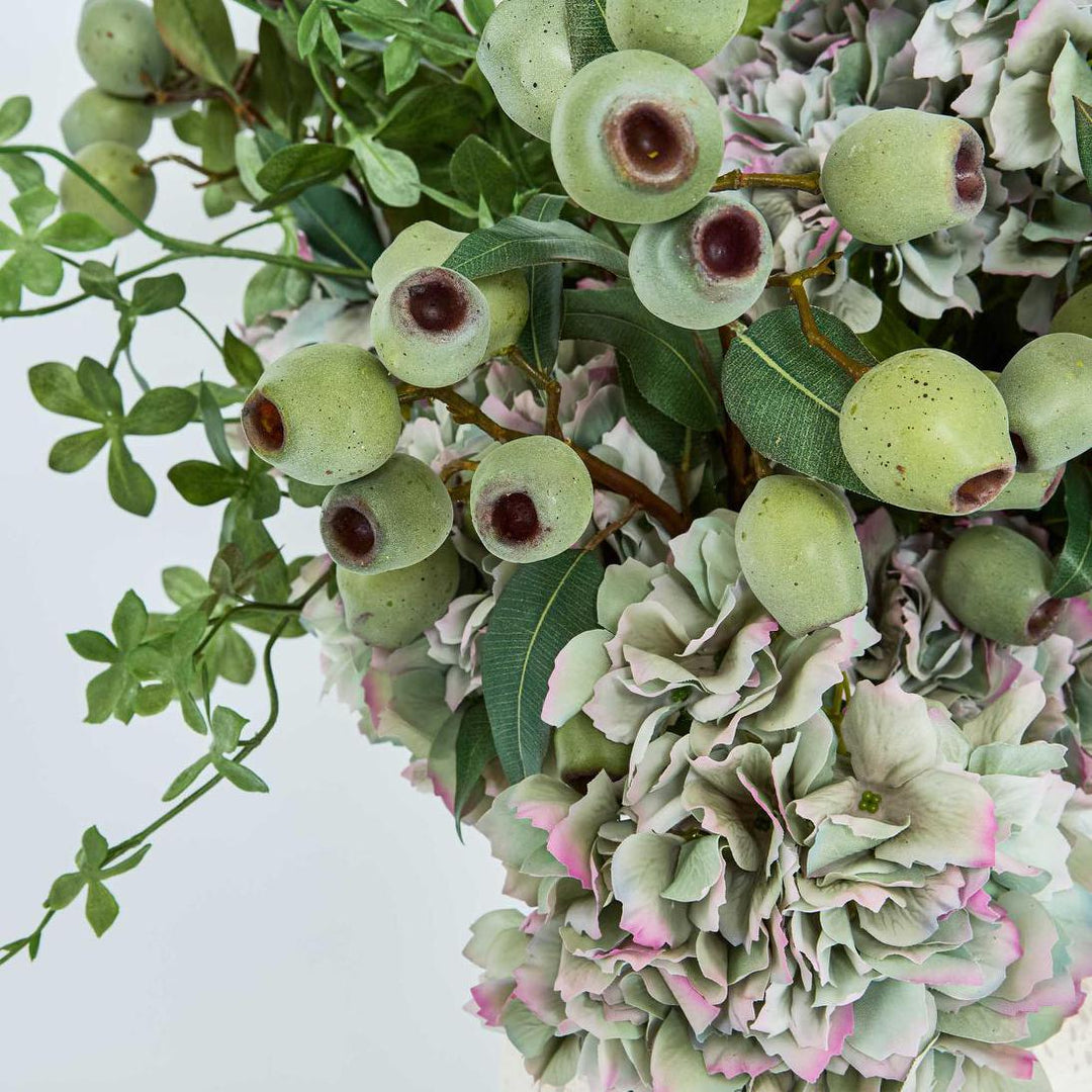 Faux Eucalyptus Gumnut Spray | Green | 67cm