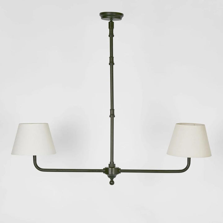Two-Arm Ceiling Pendant Light | Classic Black Finish | Adjustable Suspension Height | Shades Additional | W95 x H92cm