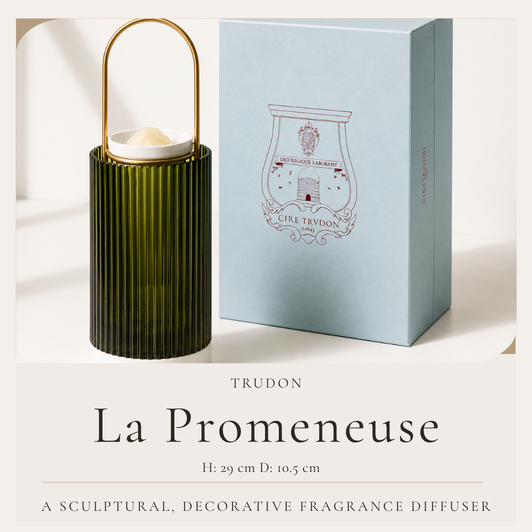 Trudon La Promeneuse Coffret | H: 29cm x D: 10.5cm | Includes 4 scented cameos &amp; 4 night lights