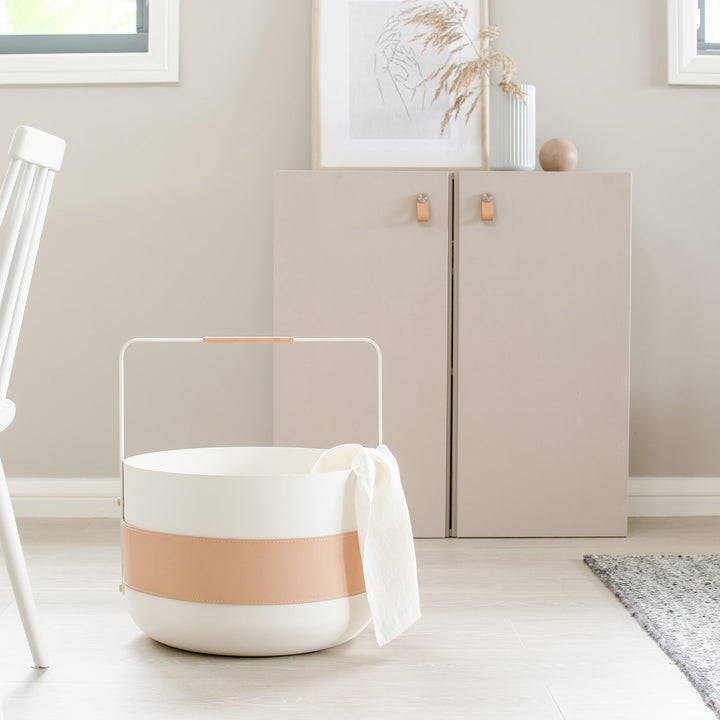Eldvarm Emma Wood Basket | Blanc