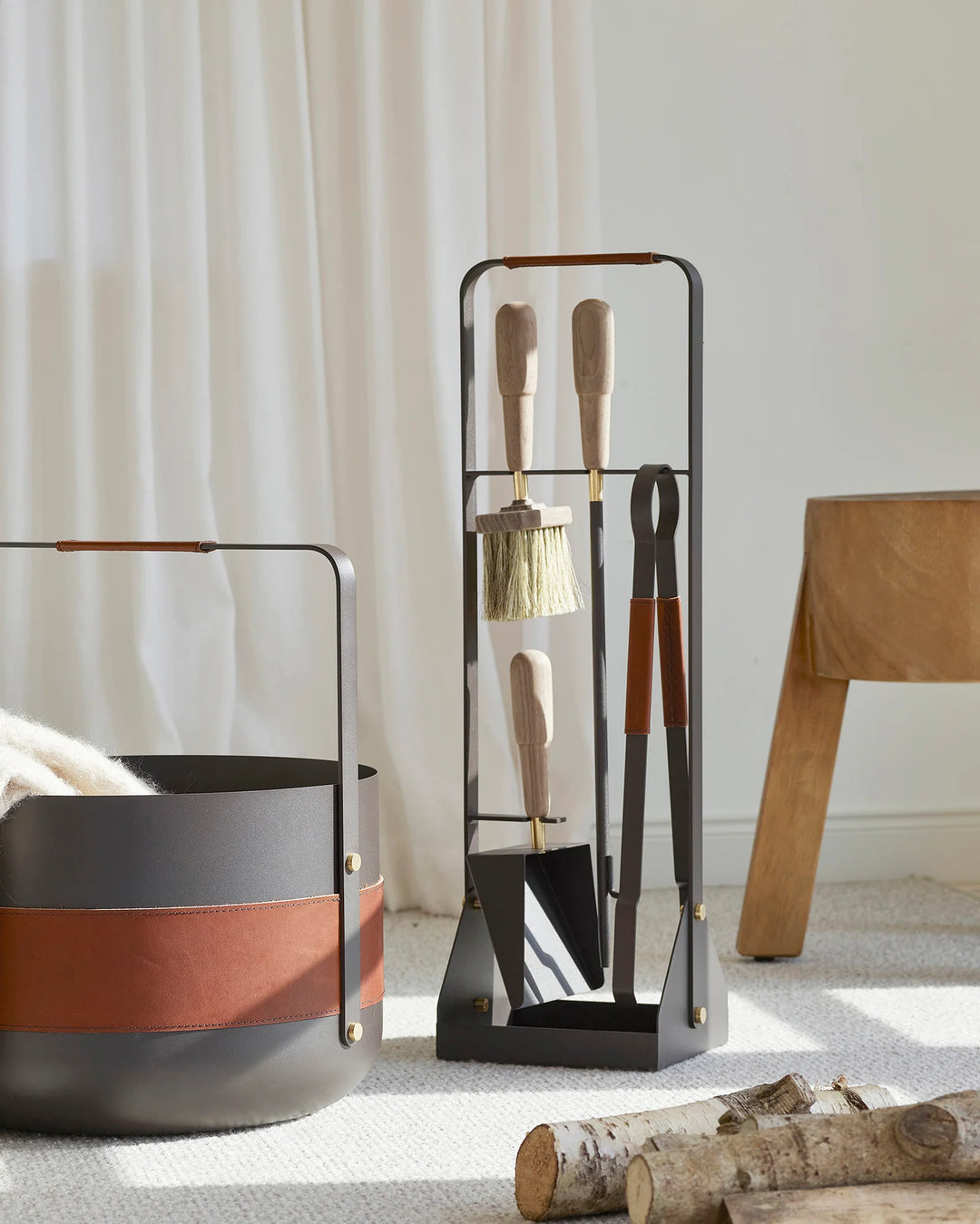 Eldvarm Emma Wood Basket | Havane