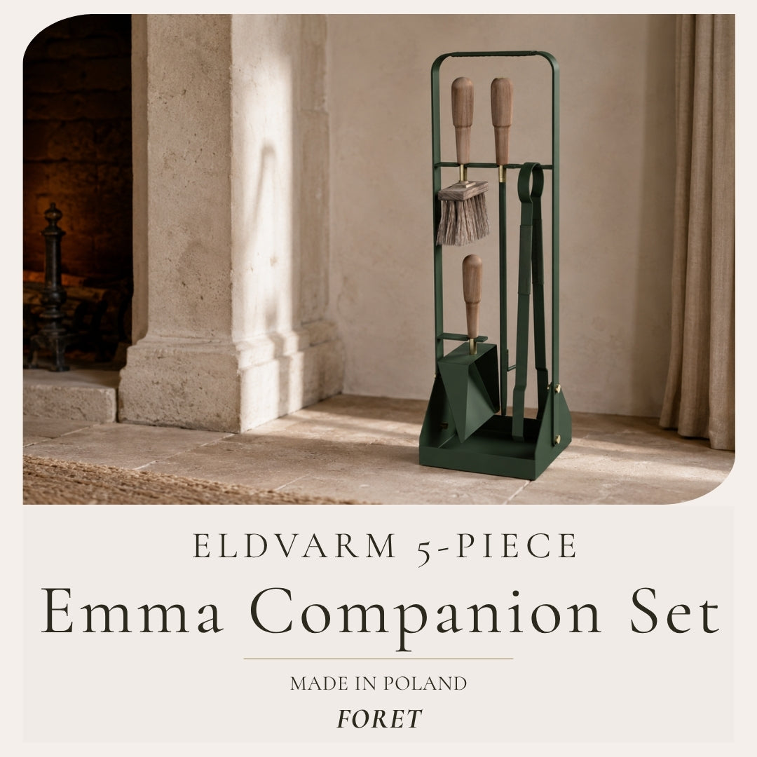 Eldvarm Emma 5-Piece Companion Fire Tool Set | Foret / Green