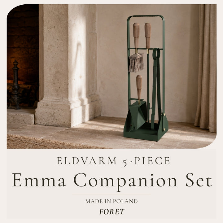 Eldvarm Emma 5-Piece Companion Fire Tool Set | Foret / Green