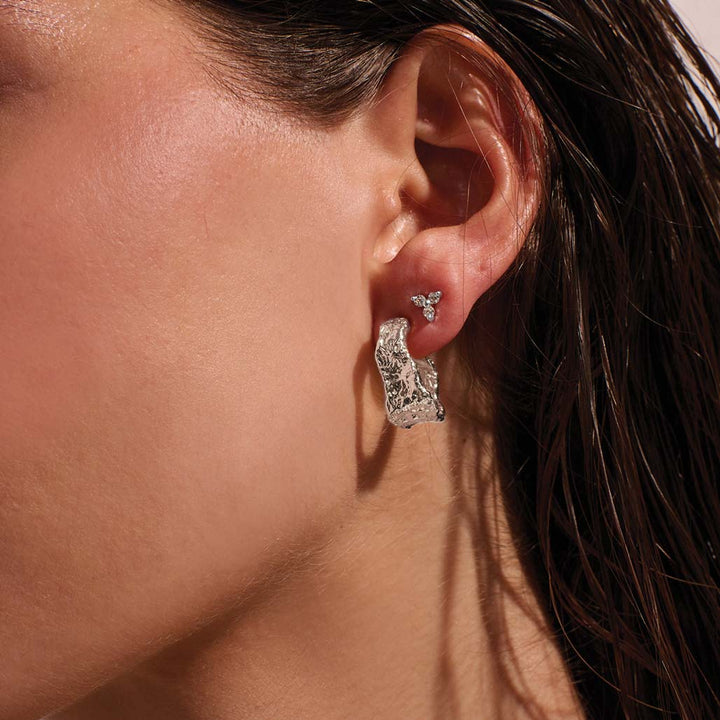 Eterna Hoop Earrings | Sterling Silver