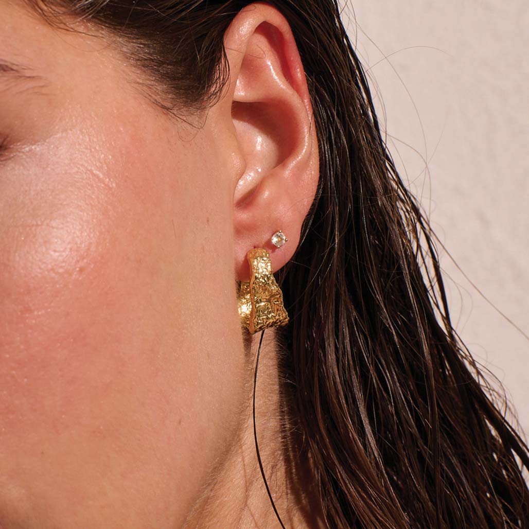 Eterna Hoop Earrings | 18K Gold Plate