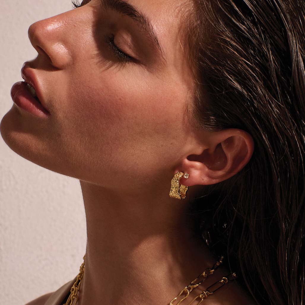 Eterna Hoop Earrings | 18K Gold Plate