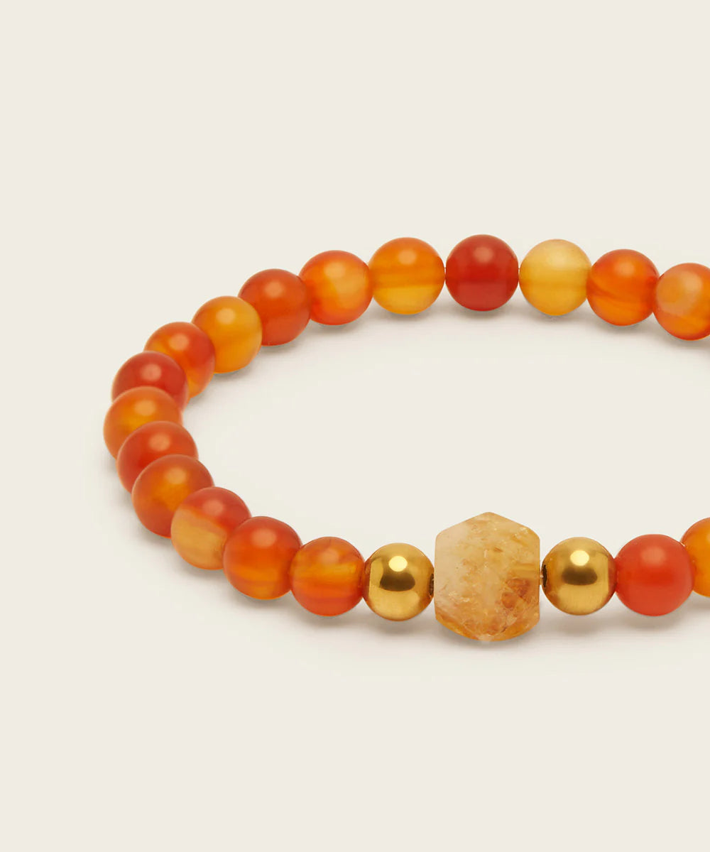 Spiritus | Fire Horse Bracelet | Citrine, Carnelian