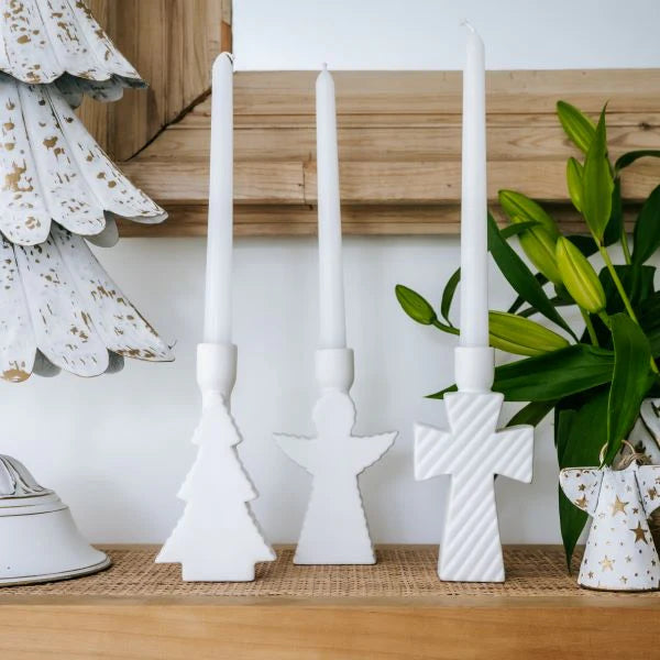 Lucia Tree Candleholder | Ribbed | 17cmH