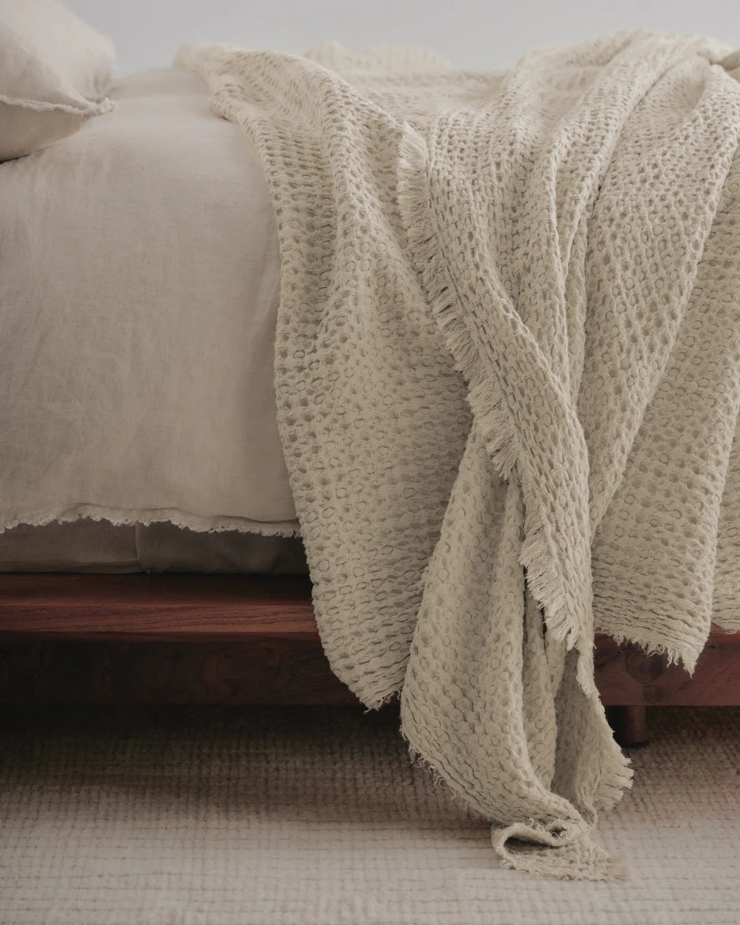 Flocca Linen Blanket | Sable | 230x260cm