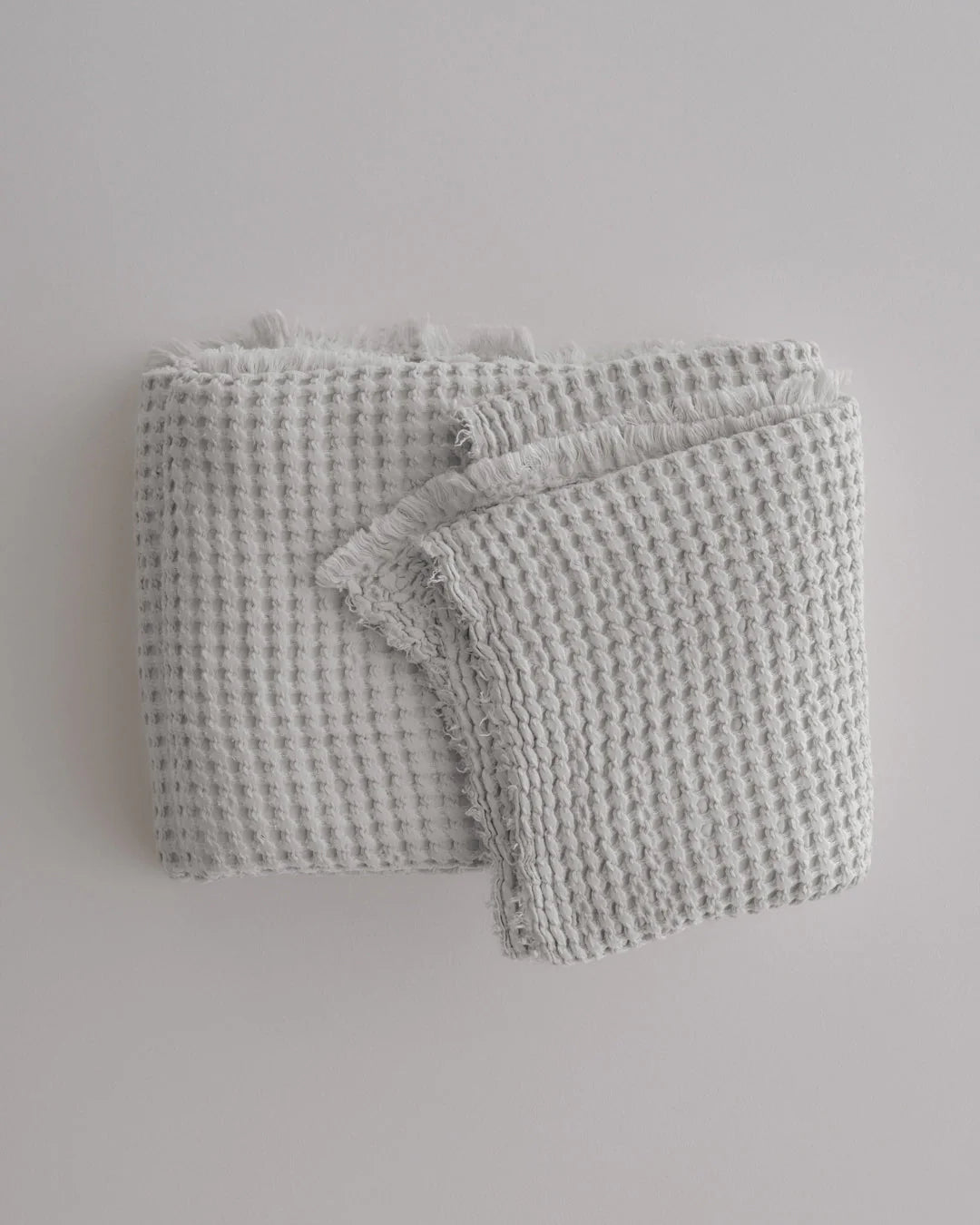 Flocca Linen Blanket | Fog | 230x260cm
