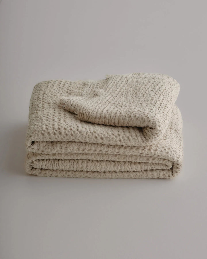 Flocca Linen Blanket | Sable | 230x260cm