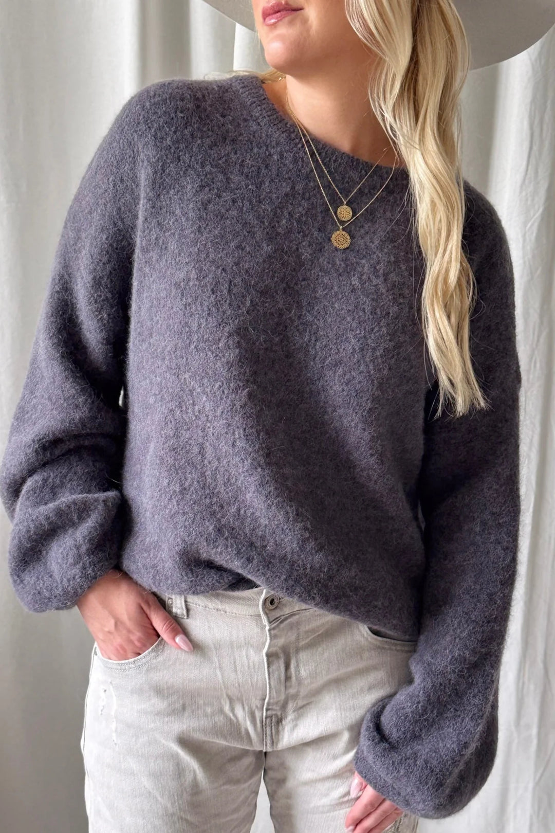 Bypias | Gretta Alpaca Jumper | Thunder