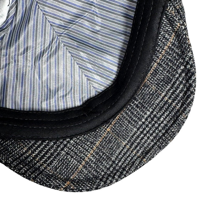 Plaid Ivy Cap | Black | Medium