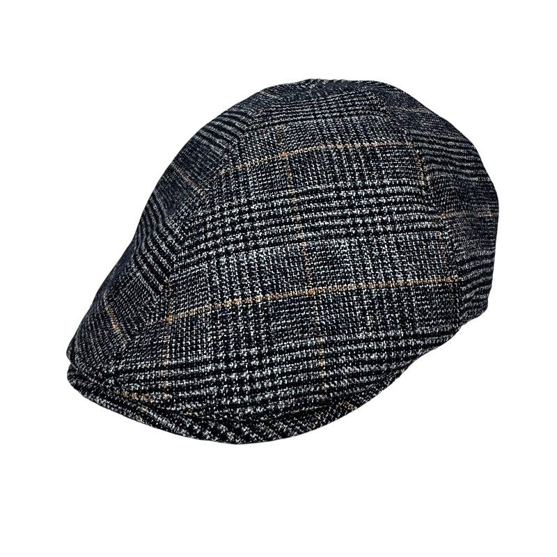 Plaid Ivy Cap | Black | Large