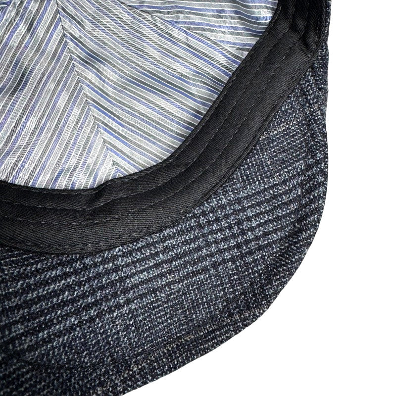 Plaid Ivy Cap | Navy | Large