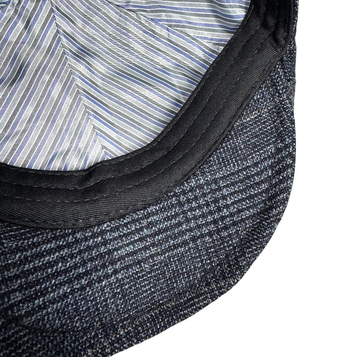 Plaid Ivy Cap | Navy | Large