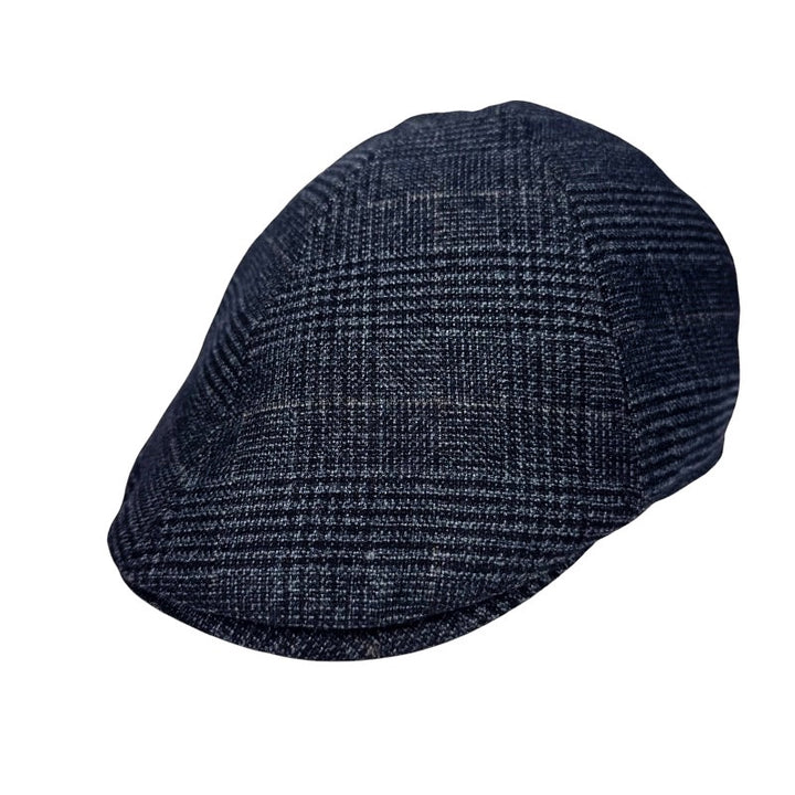 Plaid Ivy Cap | Navy | Large