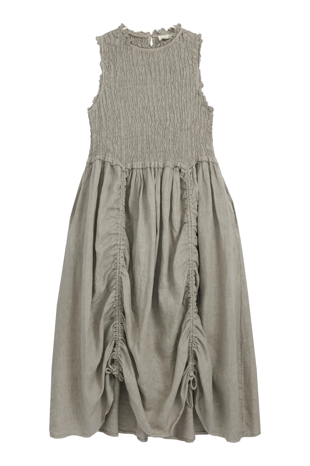 Bypias | Hacienda Linen Dress | Taupe